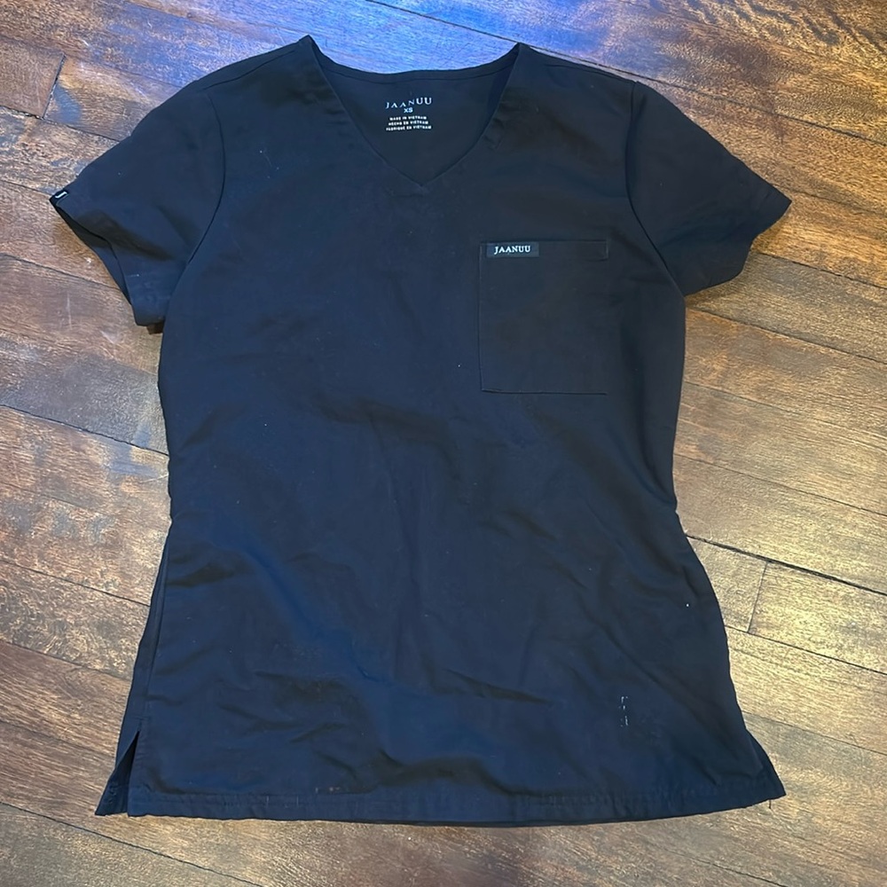 JAANUU Scrub top black